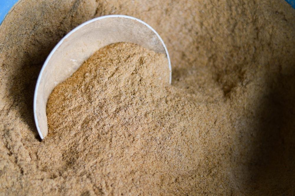 bran from sticky rice, people using bran for feeding duck,chicken and pig around their home in country side