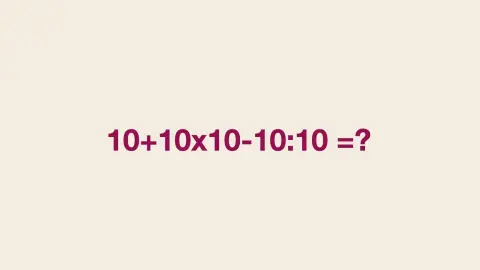 Matematická rovnica 10+10×10–10:10 ako virálna hádanka, ktorá mätie internet
