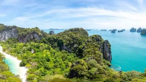 krásna pláž v Krabi, Thajsko