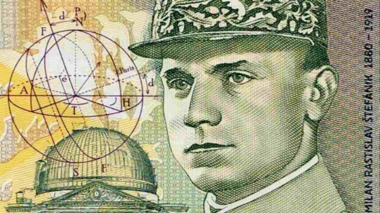 Milan Rastislav &Scaron;tef&aacute;nik, Portrait from Czech Republic 100 Korun 2019 Fantasy Banknotees.