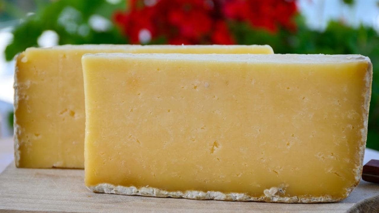 Vyschnutý tvrdý syr na doske, ktorý sa dá ešte zachrániť